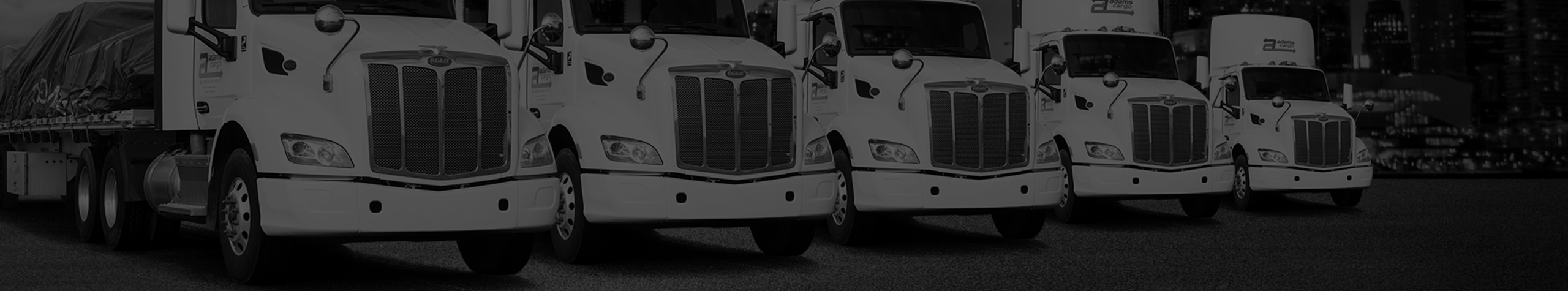 Adams Cargo diversified fleet of trucking equipment